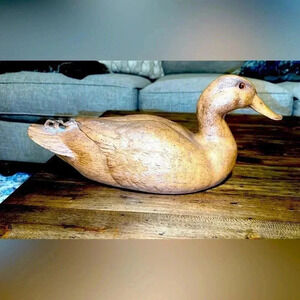 VTG CARL W HUFF PHASE IV DUCK DECOY SIGNED Home Decor Collectible Home Accents
